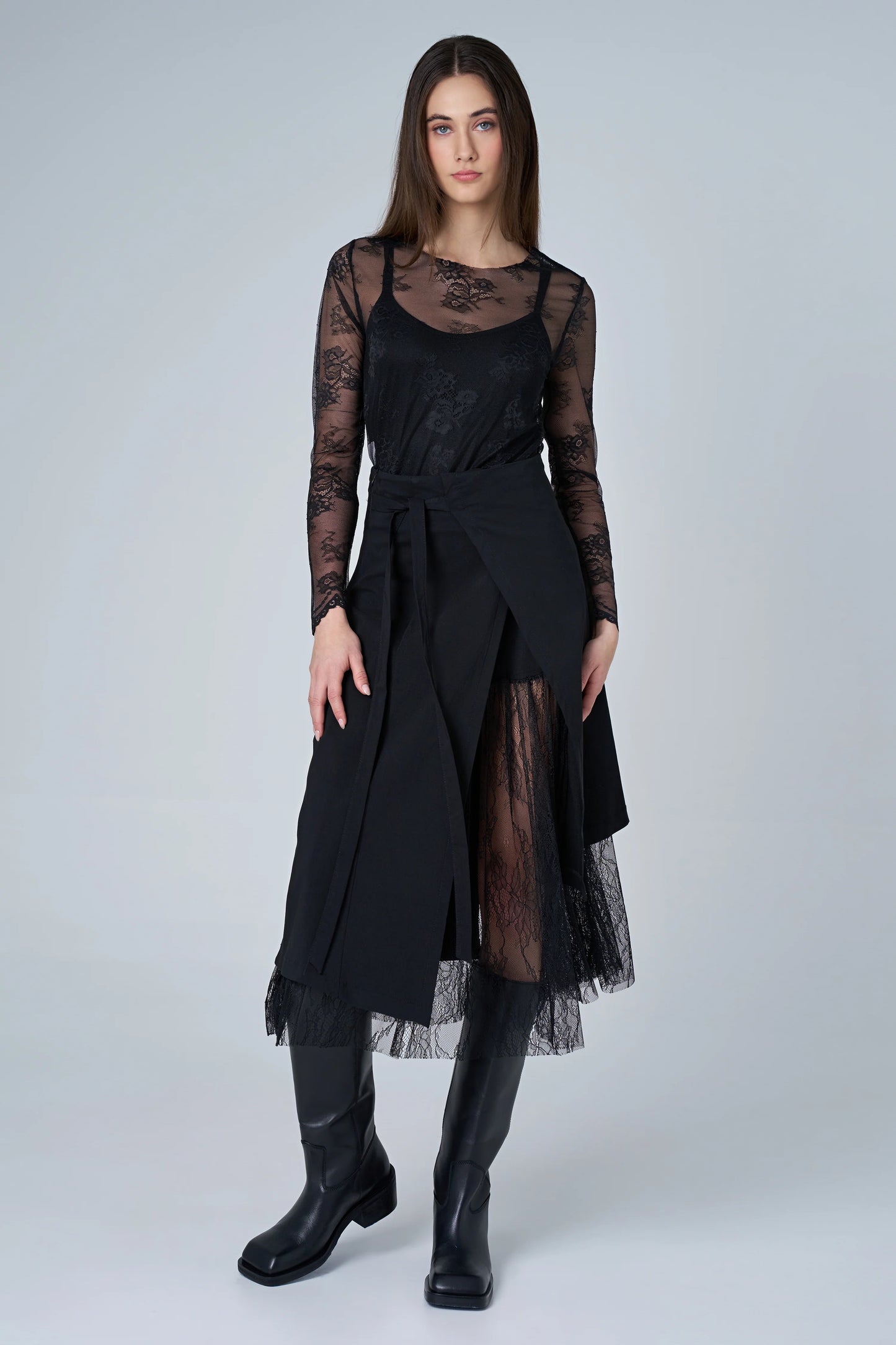 Lace Detail Skirt