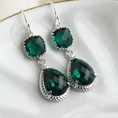 Two Tier Teardrop Earrings