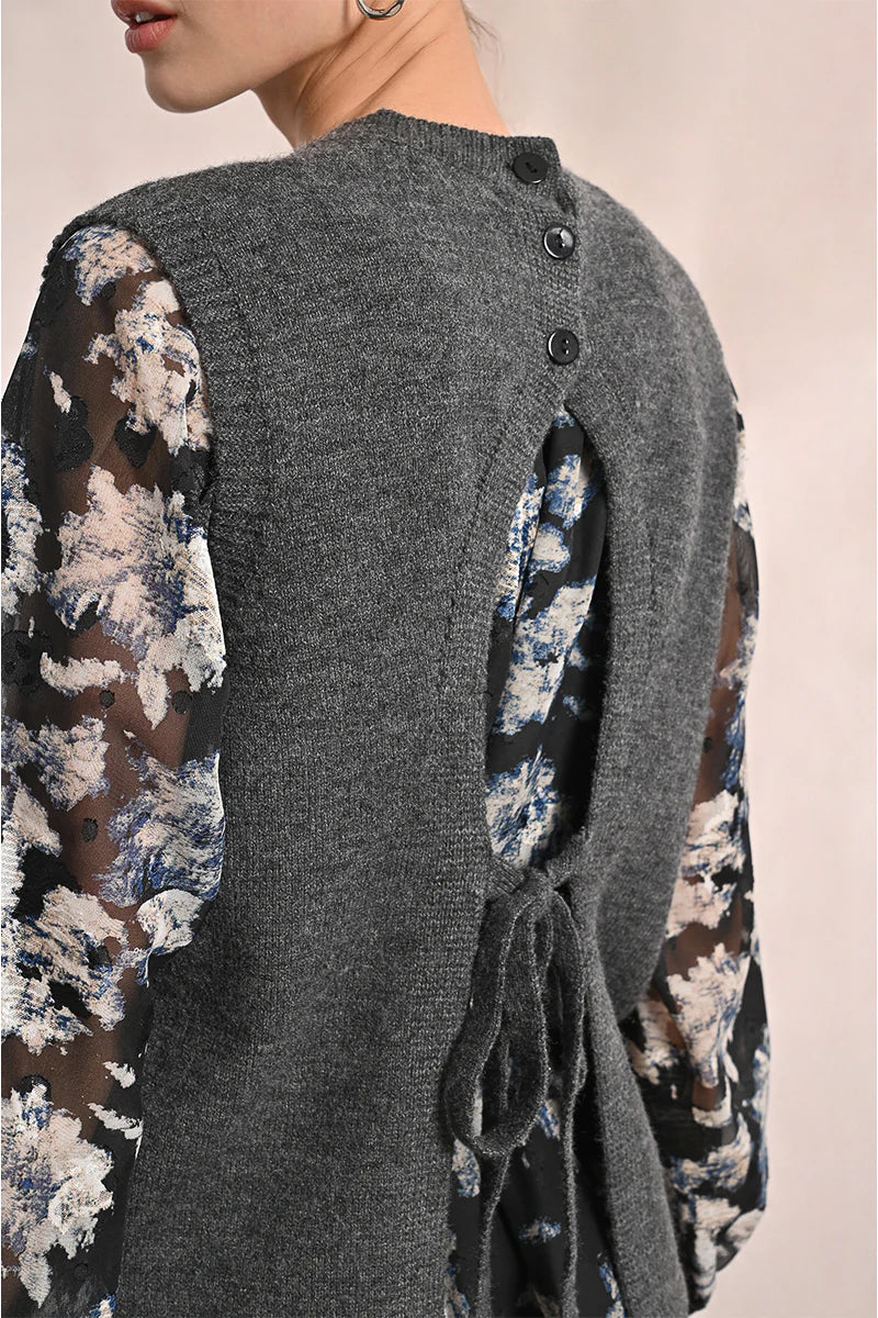 Sleeveless Sweater (Grey)