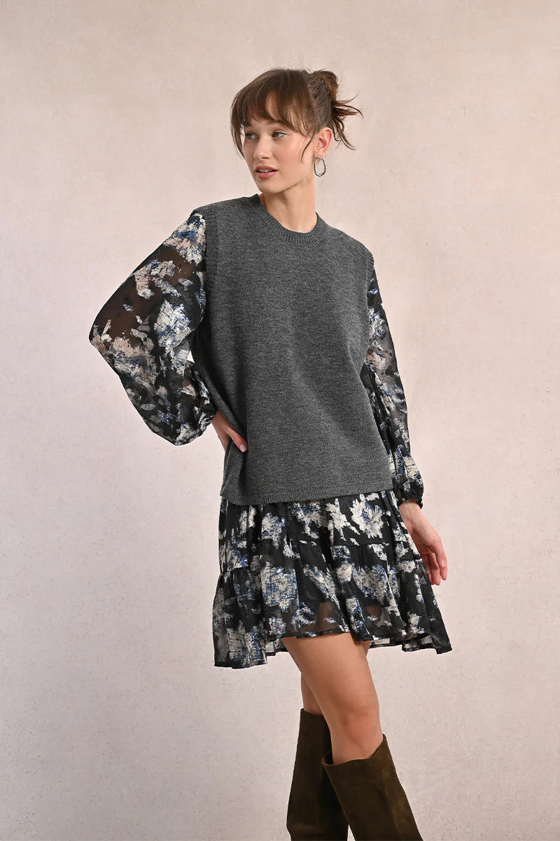 Sleeveless Sweater (Grey)