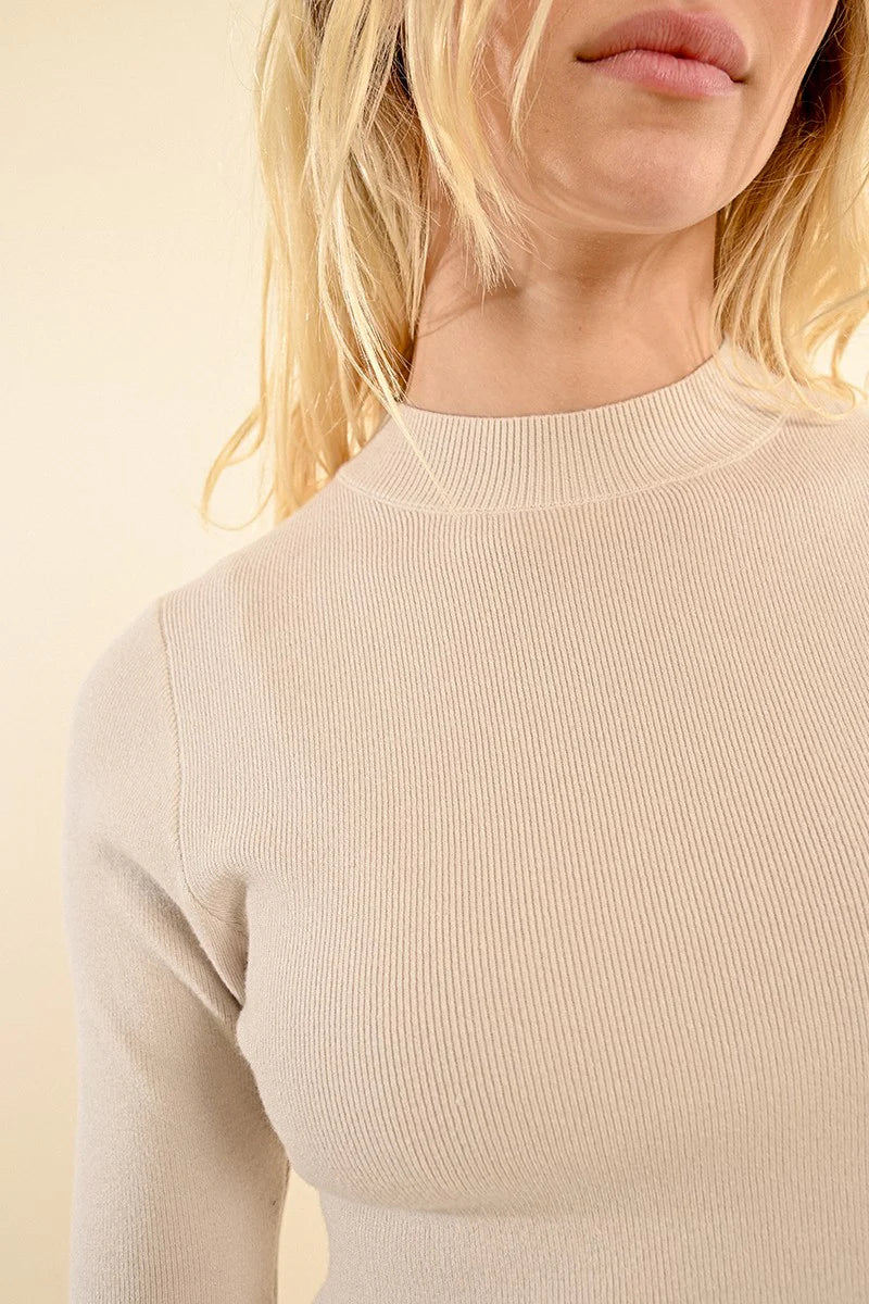 Close-fitting Short-Sleeved Sweater