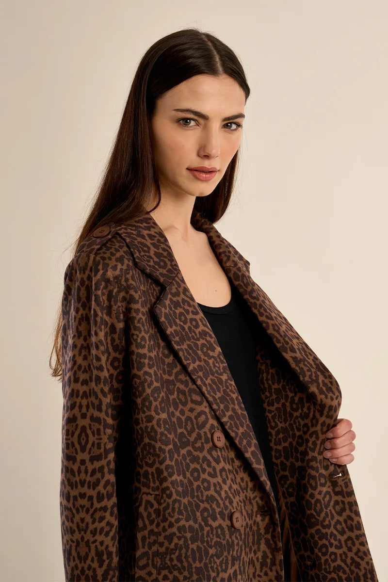 Georgia Leopard Print Coat