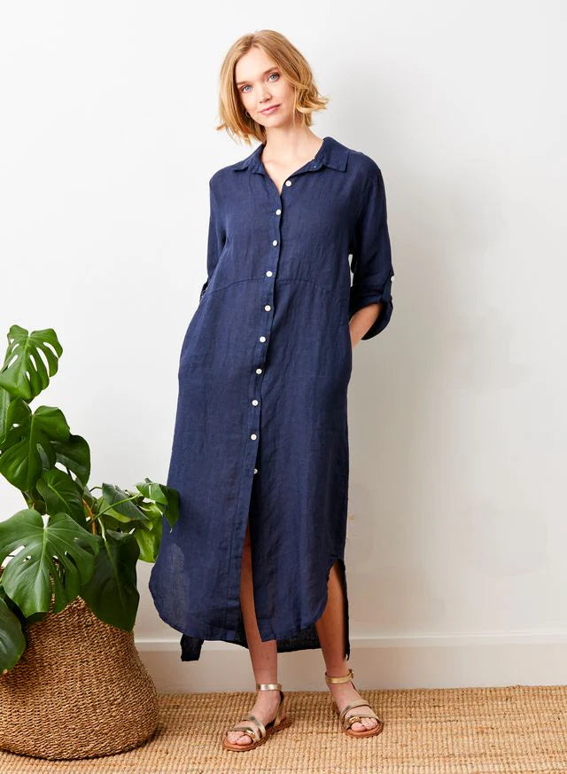 Suzy D Larino Linen Dress