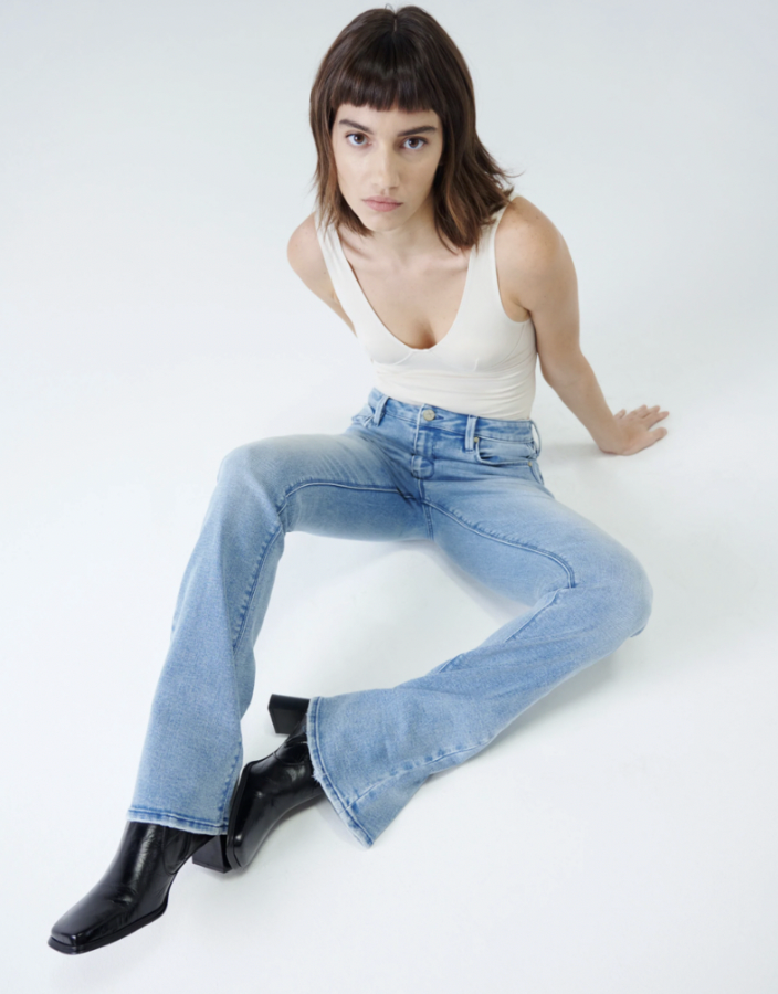 Jan High Rise Slim Flare Steadfast