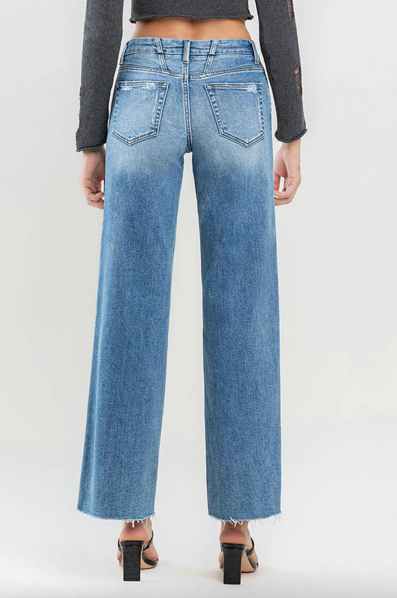 Olivia Mid Rise Wide Leg Jean (Vouchsafe)