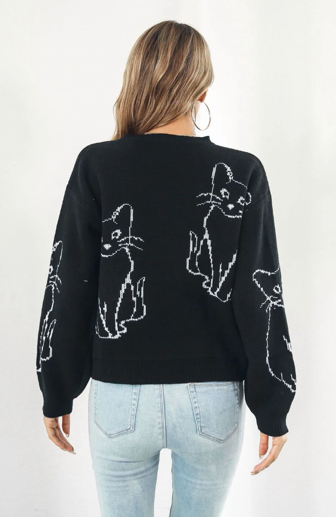 Cat Intrasia Sweater
