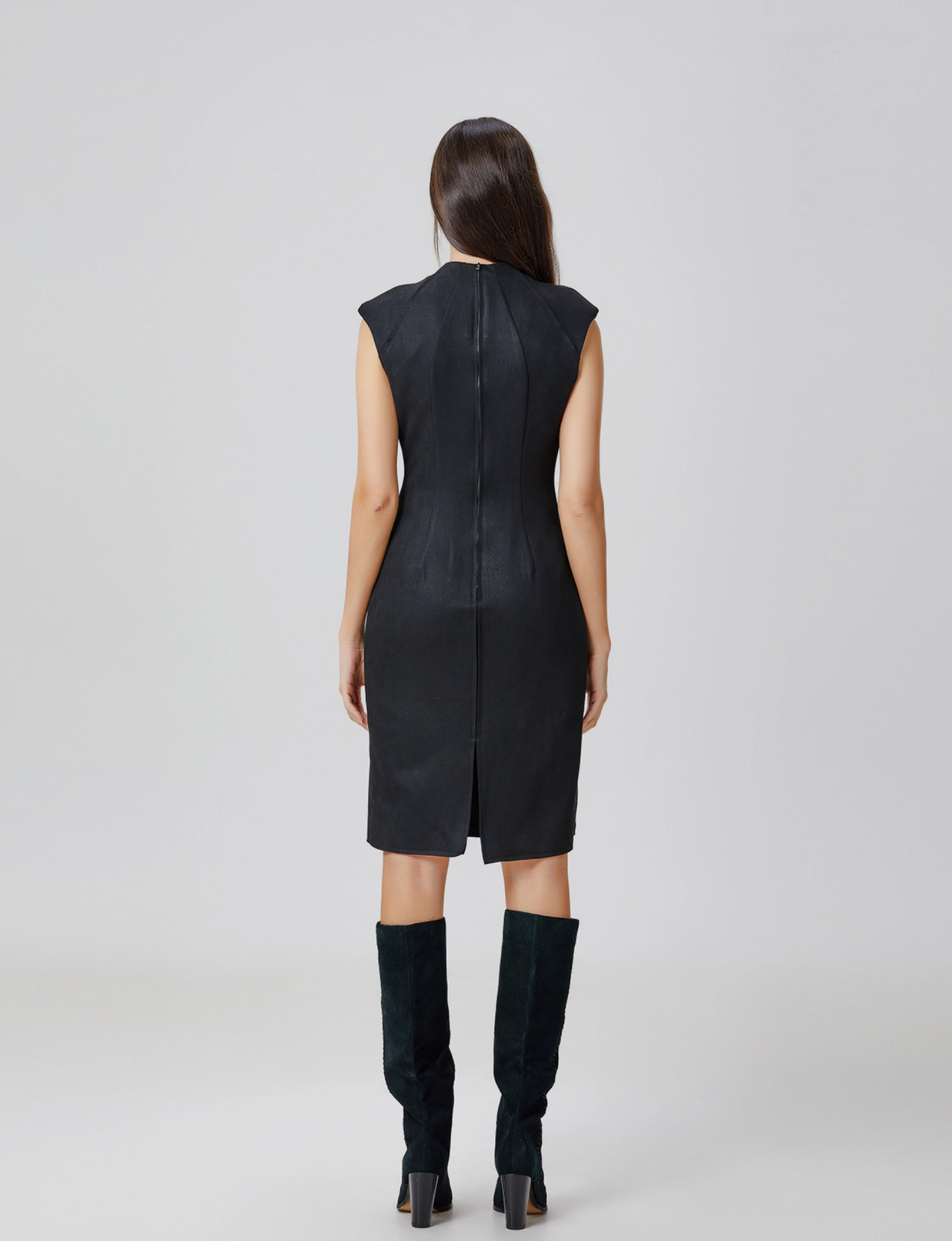 V-Neck Fitted Short Dress