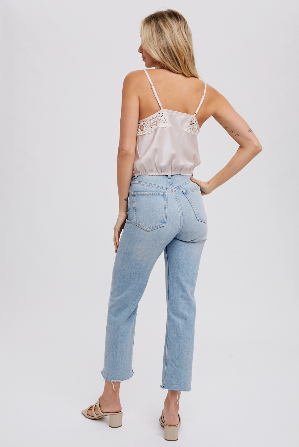 Silky Lace Trim Camisole