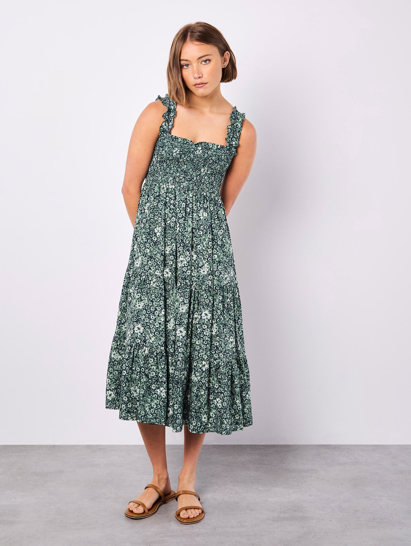 Ditsy Floral Midi Dress