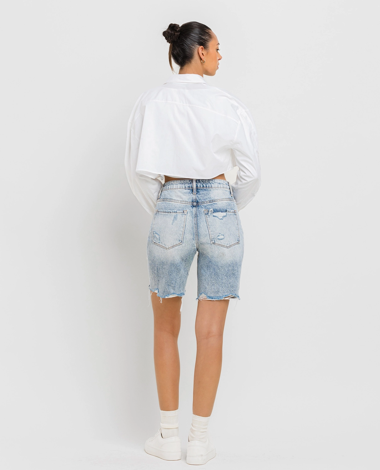 Super High Rise Bermuda Shorts