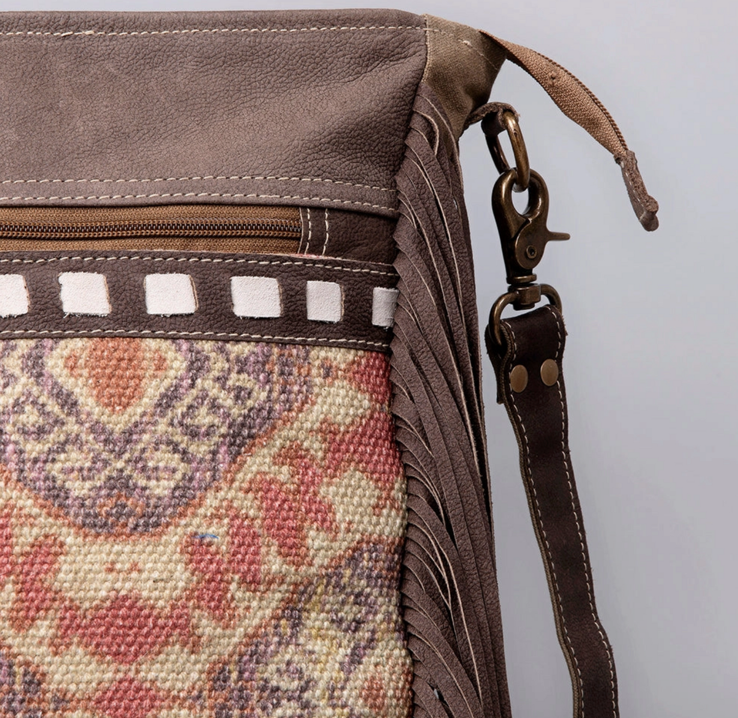Crossbody Upcycled Canvas Ladies Bag