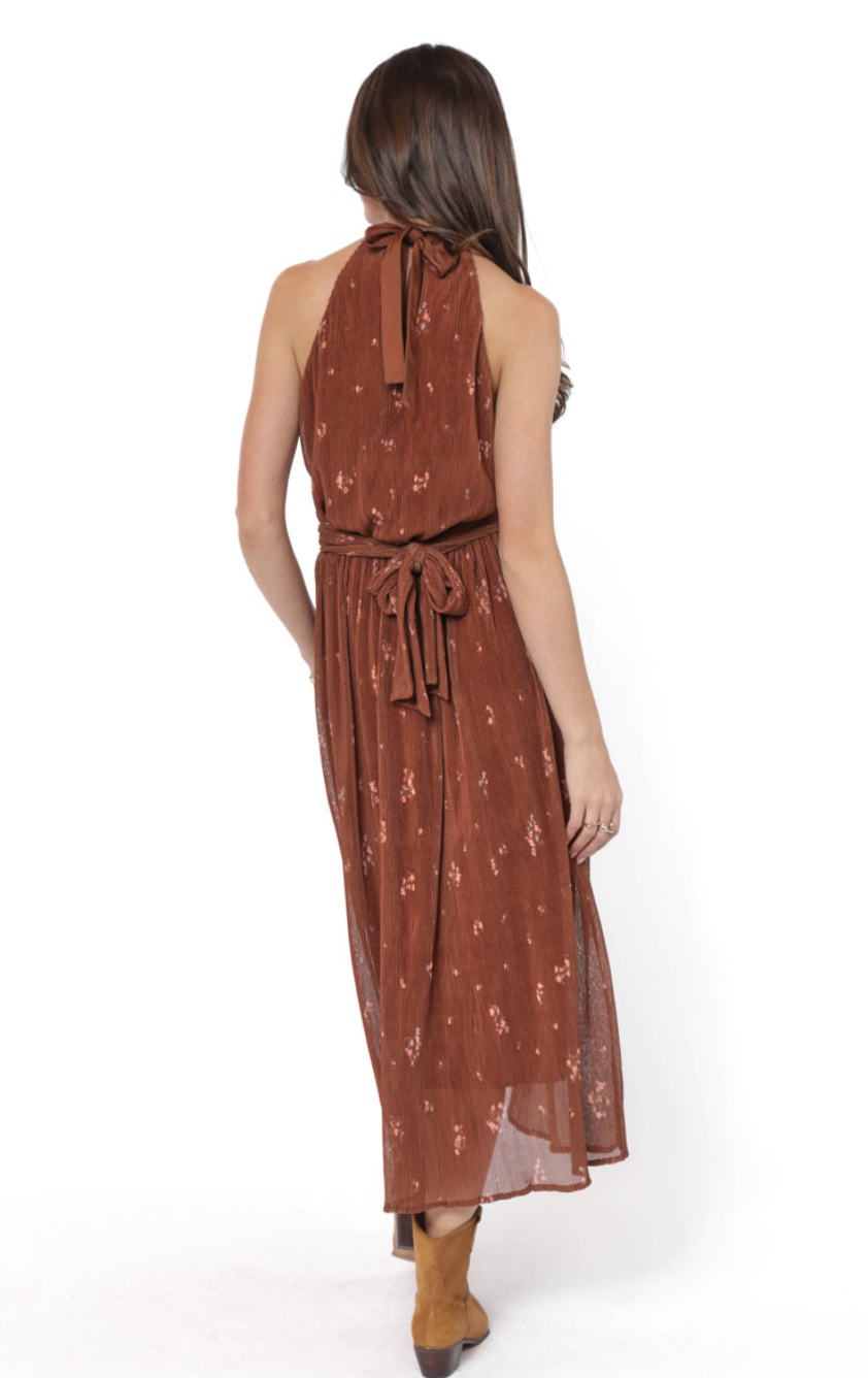 Last Dance Tieback Midi Dress