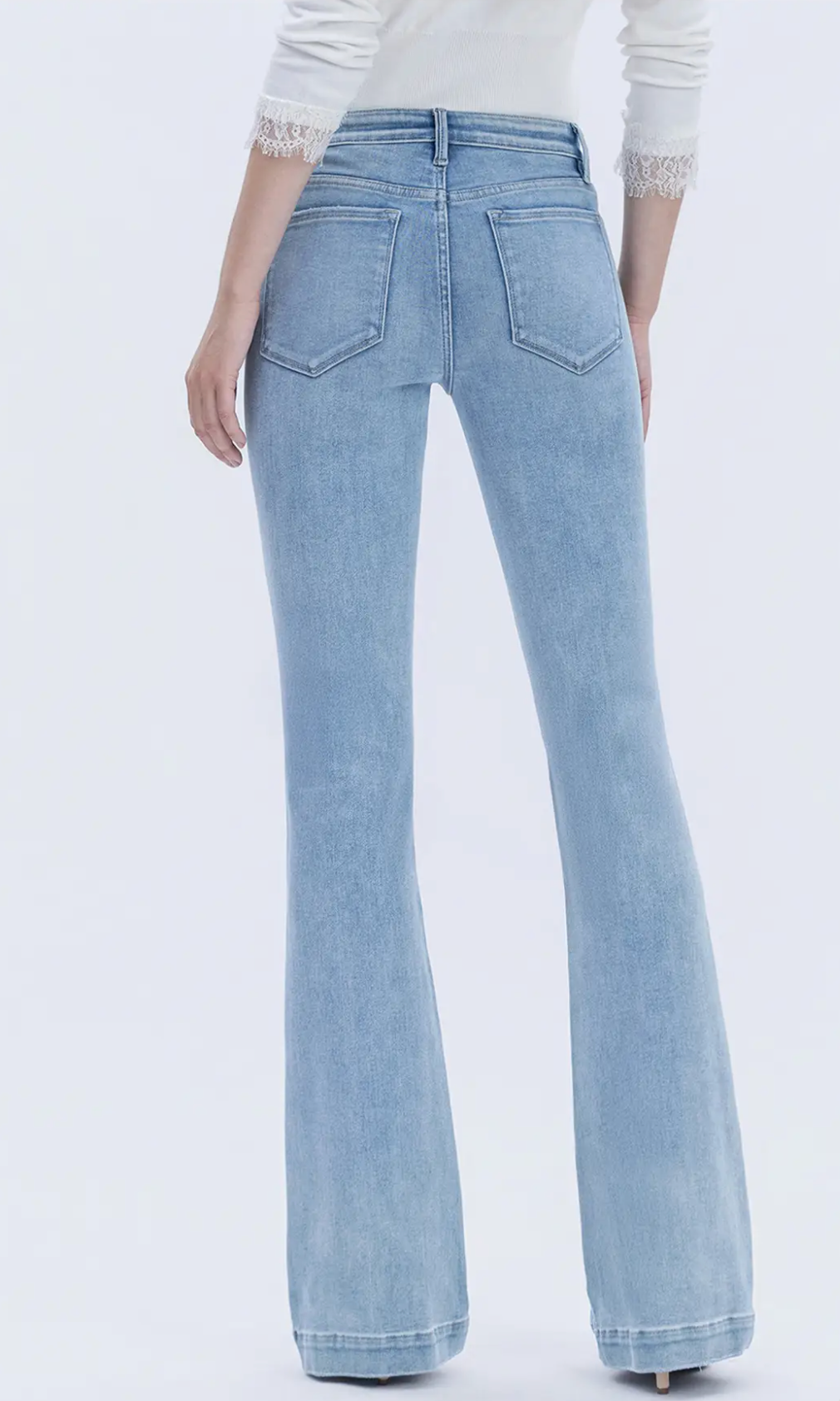 Miranda Mid Rise Trouser Hem Bootcut Jeans (Legendary)