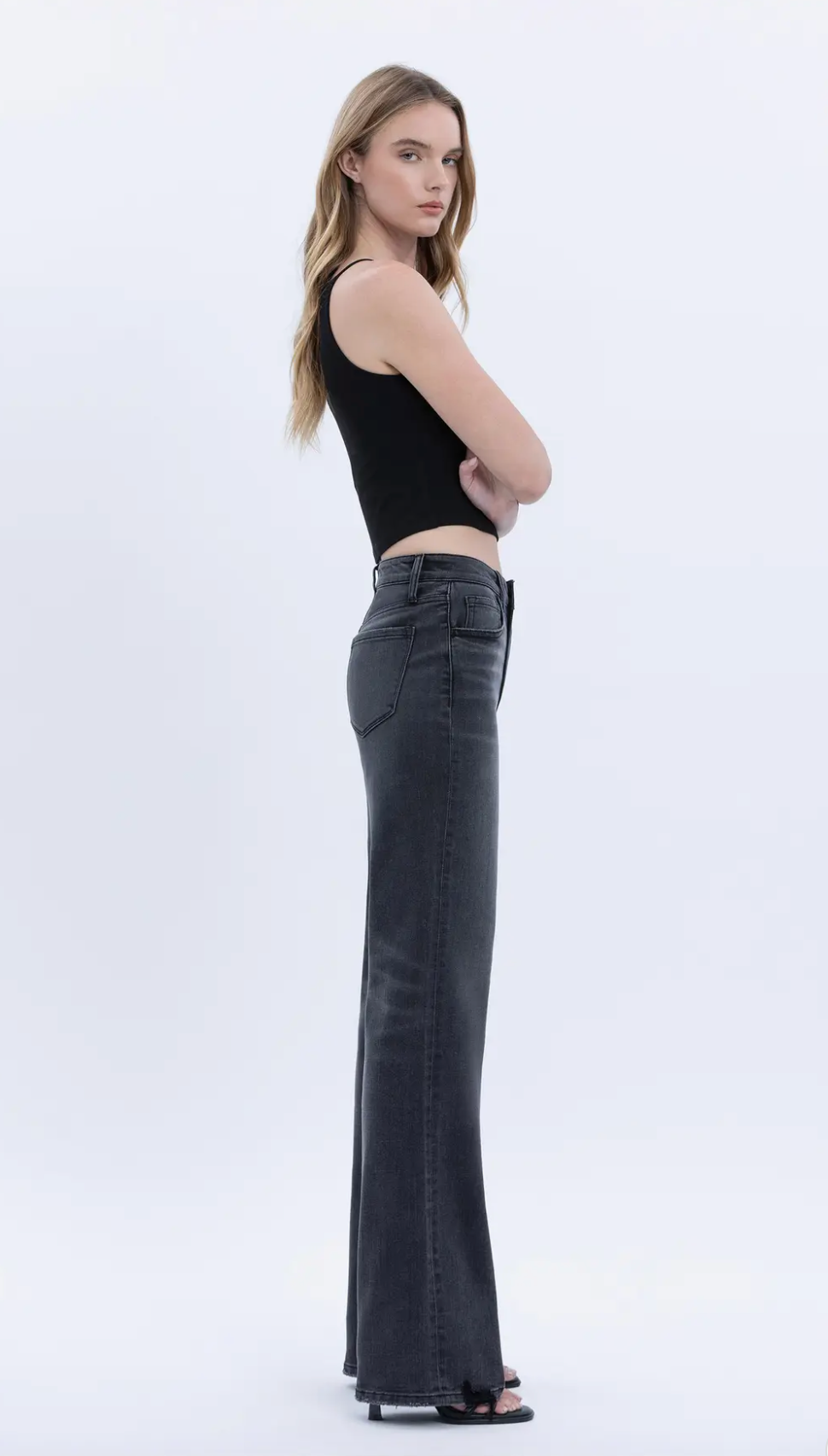 Cheryl High Rise Vintage Flare Jeans (Angelic)