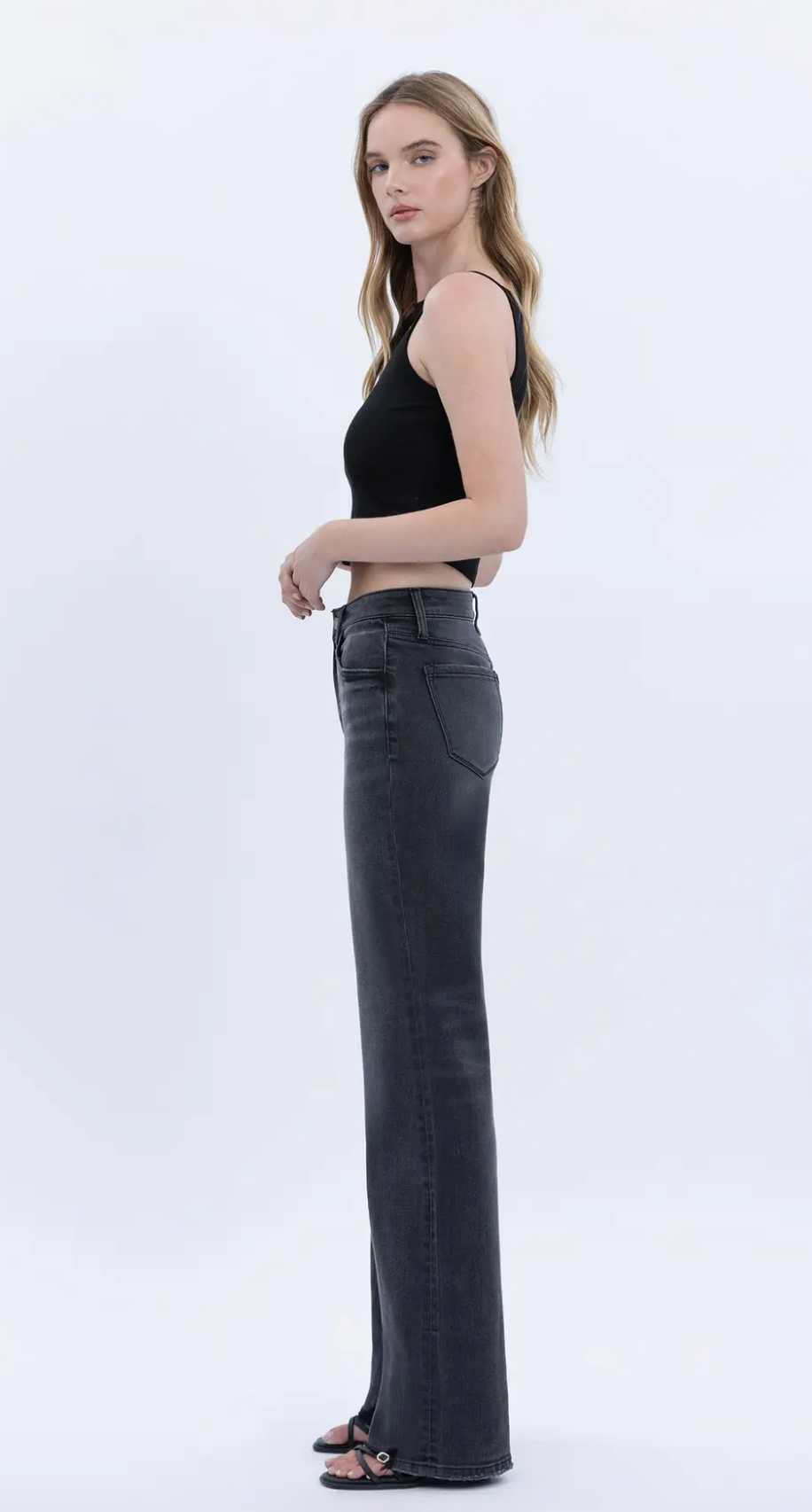 Cheryl High Rise Vintage Flare Jeans (Angelic)