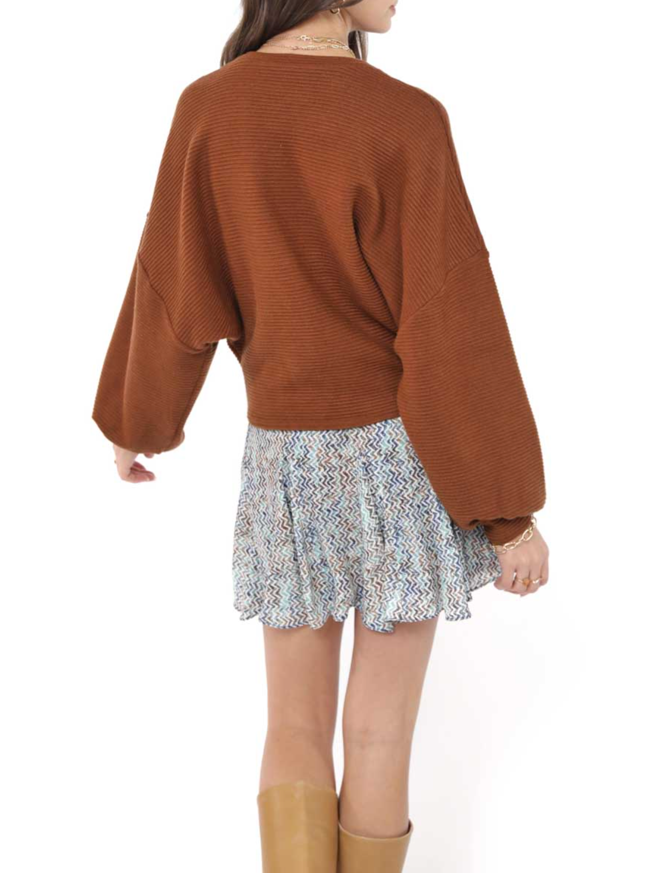 On A Stroll Dolman Sleeve Top