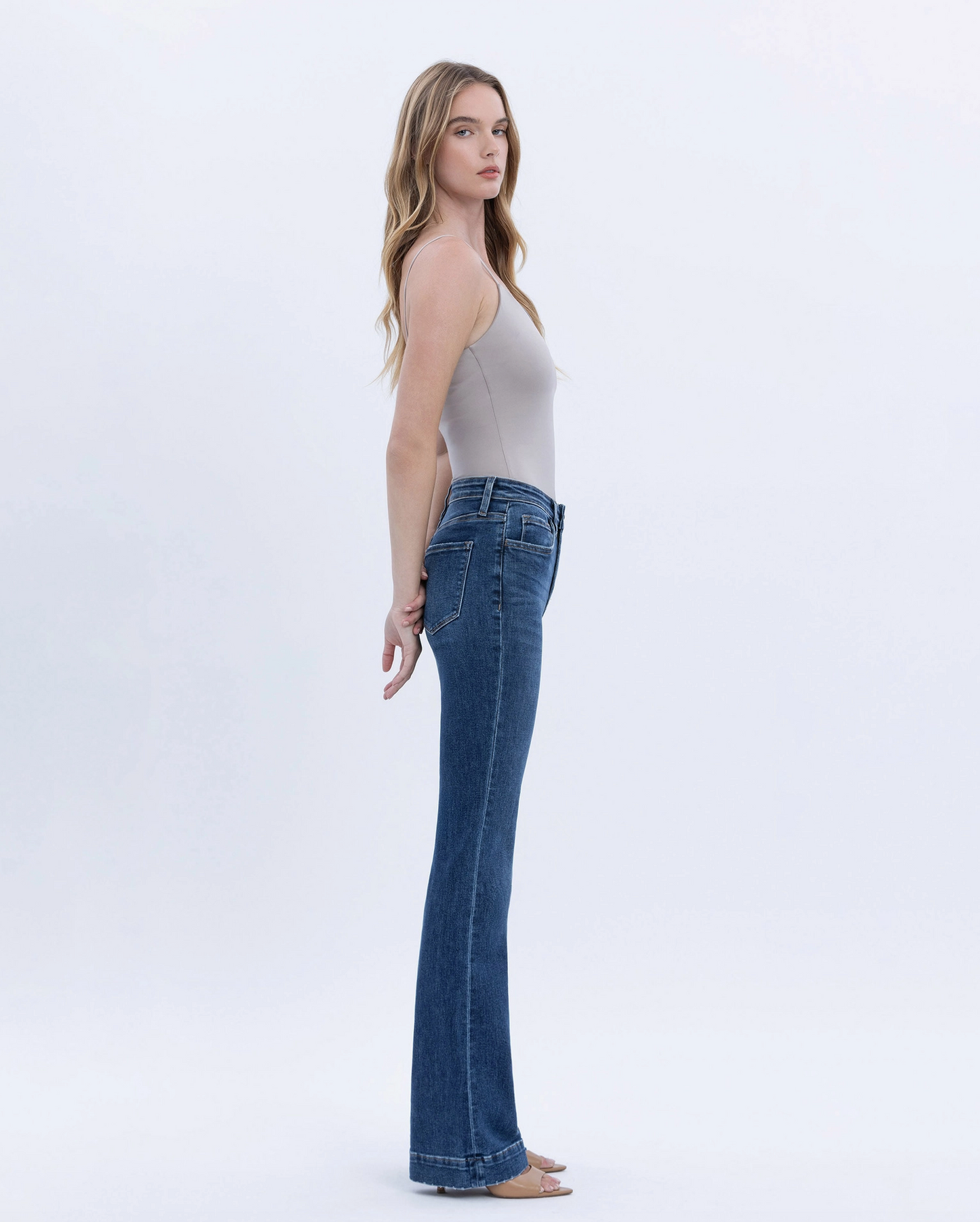 Skylar High Rise Trouser Hem Bootcut (Sustainability)