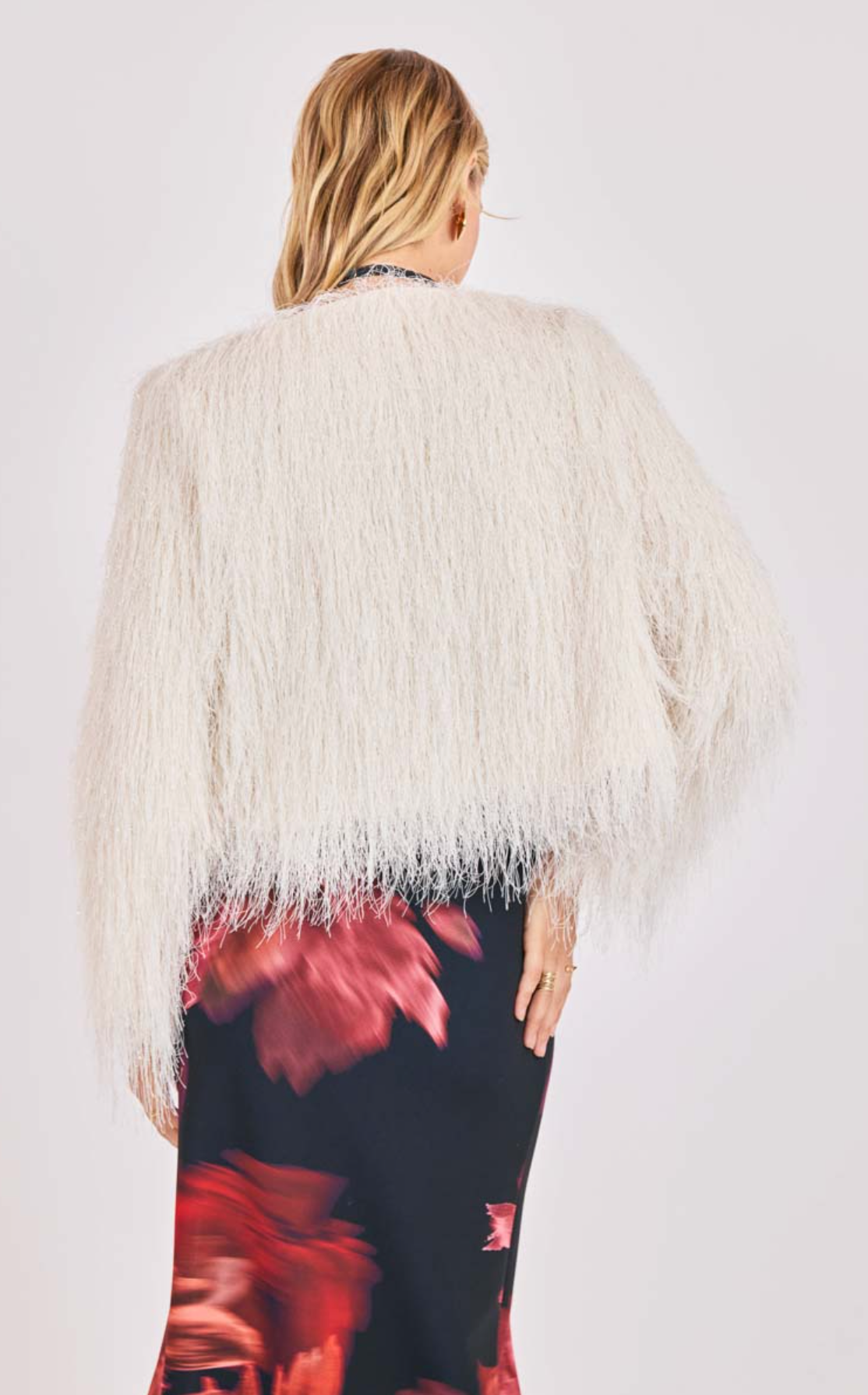Angel Wings Fringe Jacket (Ivory)