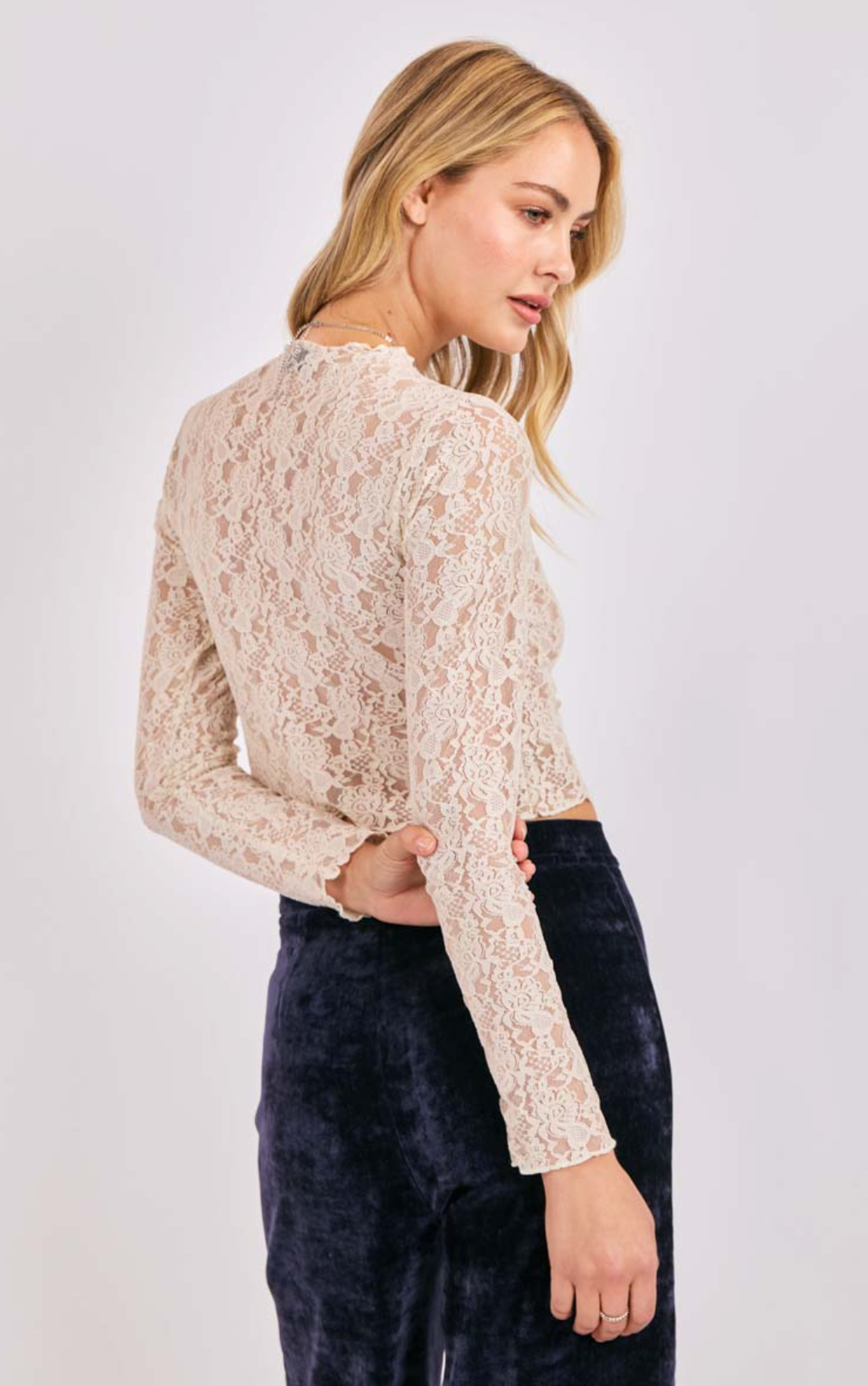 Chelsea Lace top (Cream)