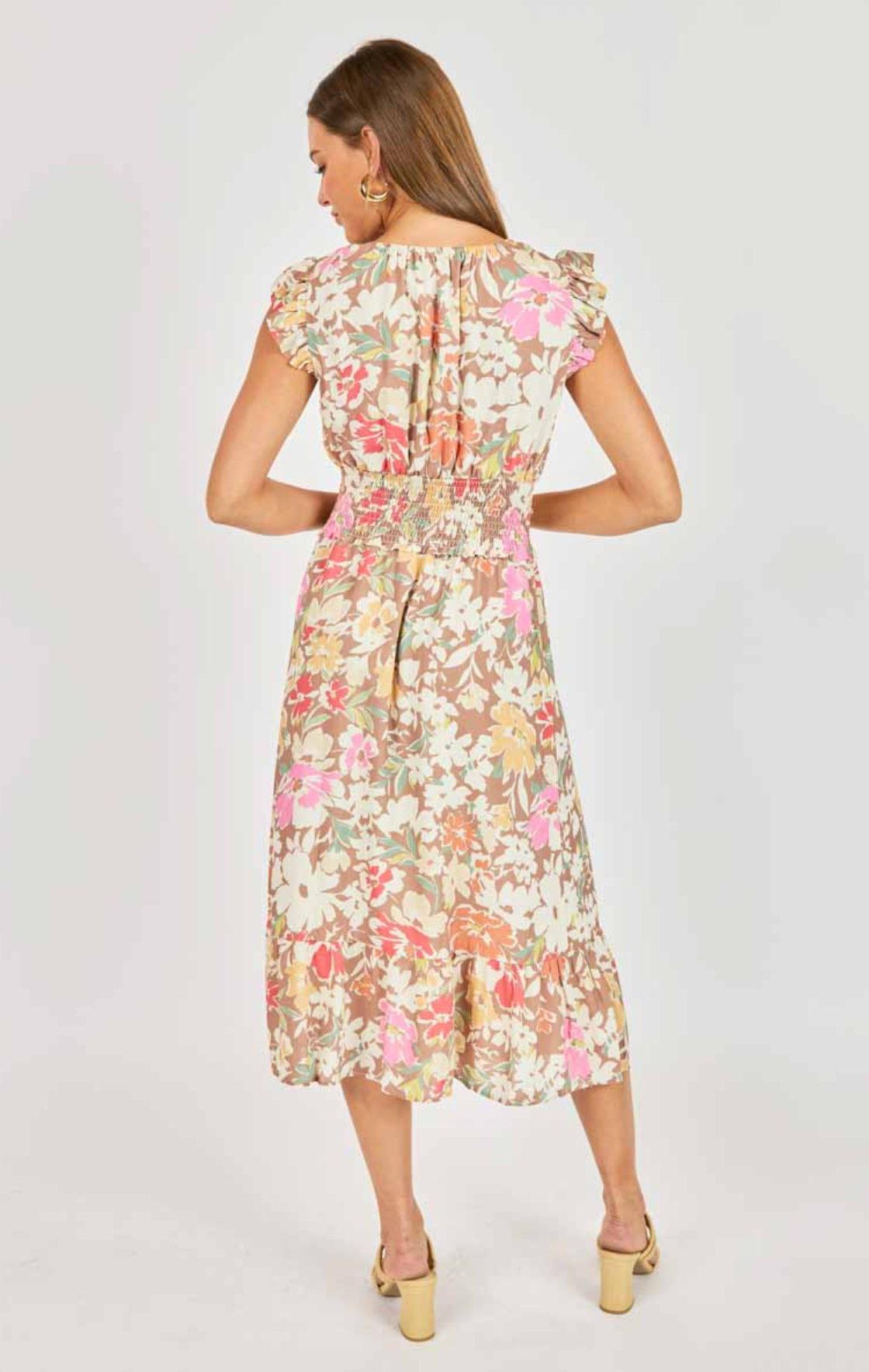 Floral Dunes Midi Dress