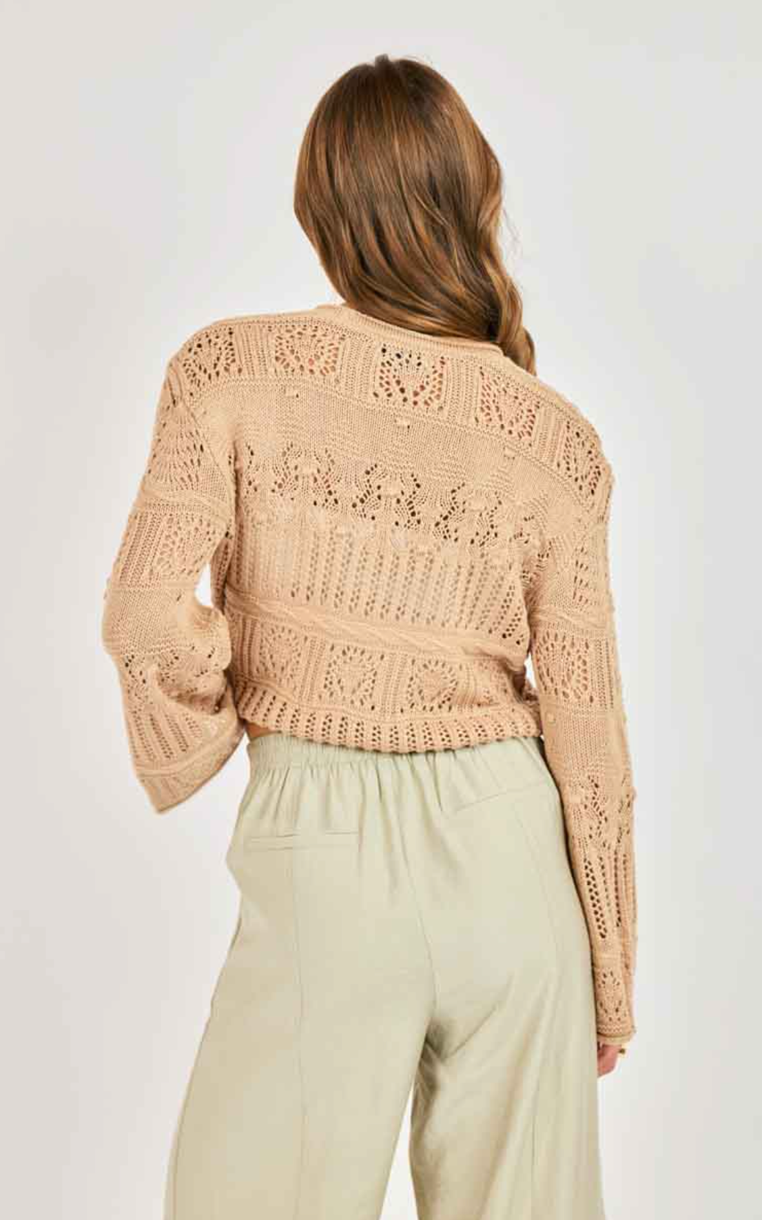 Liquid Soul V Neck Sweater (Taupe)