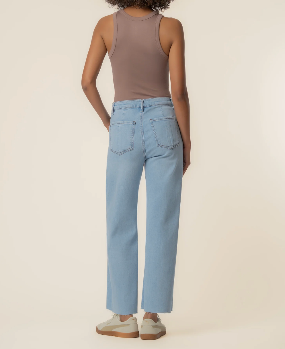 Meg High Rise Wide Leg Patch