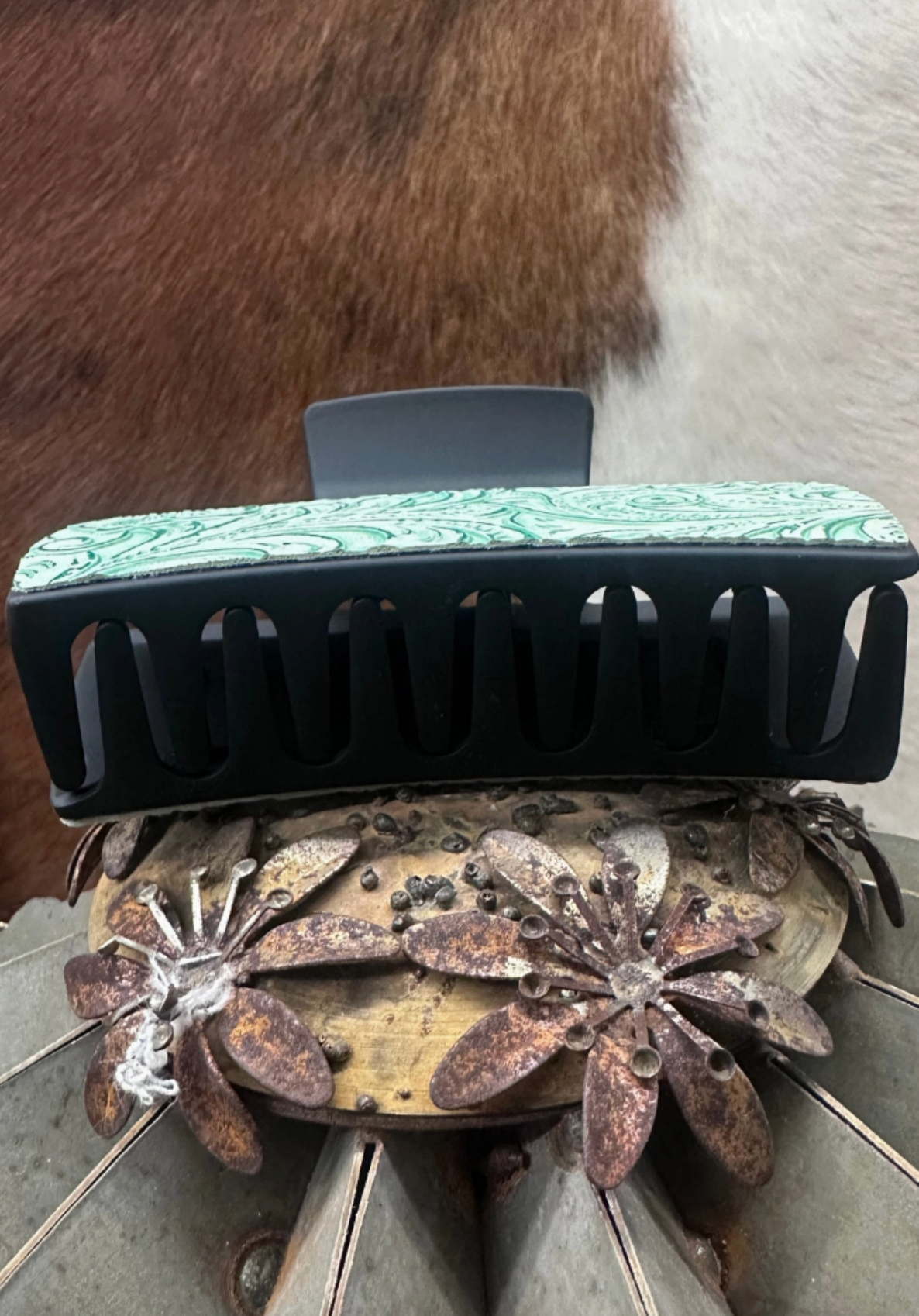Cowgirl Tooled Hair Clip