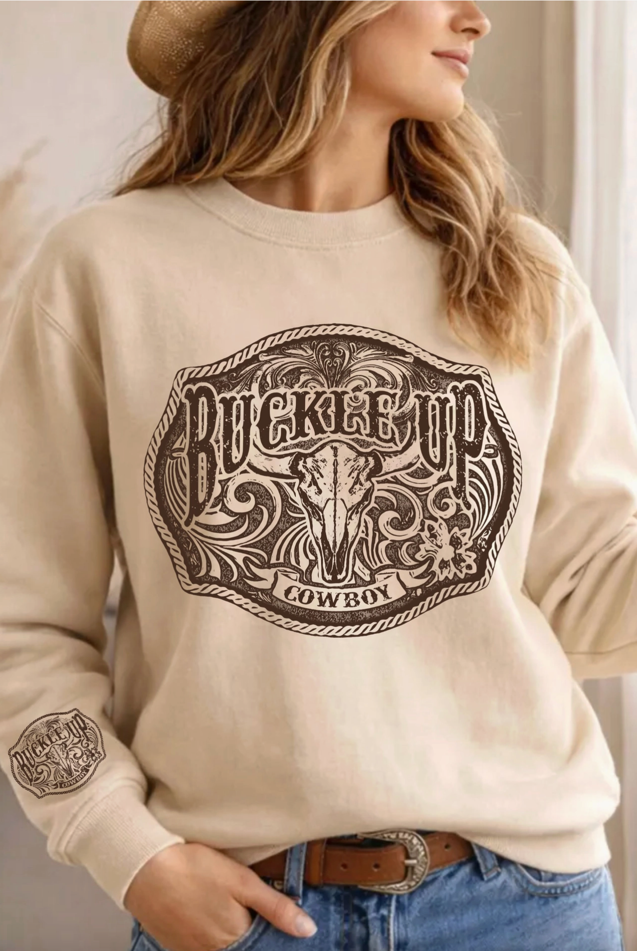 Buckle Up Cowboy Sweatshirt