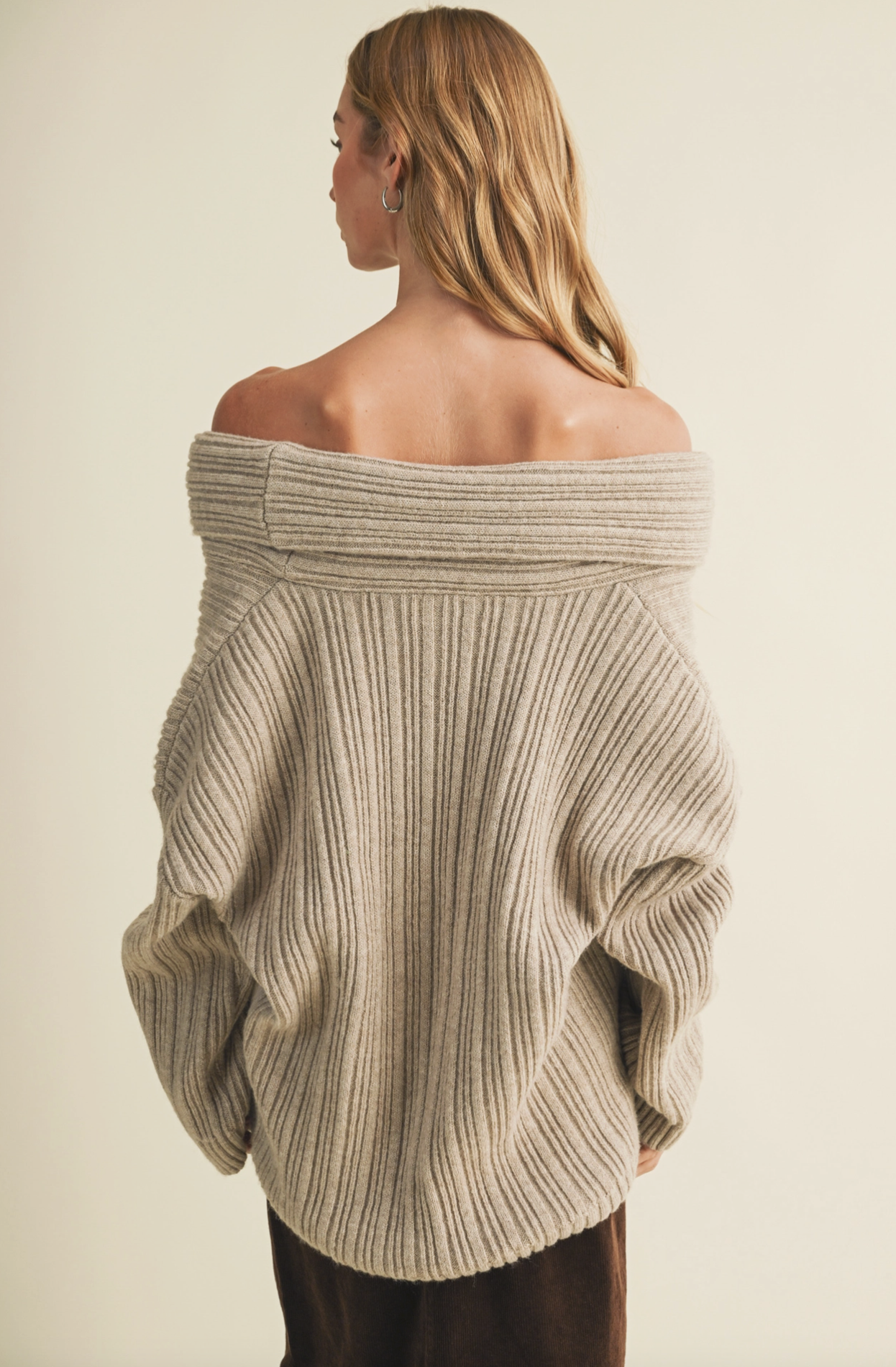 Cowl Sweater (Taupe)