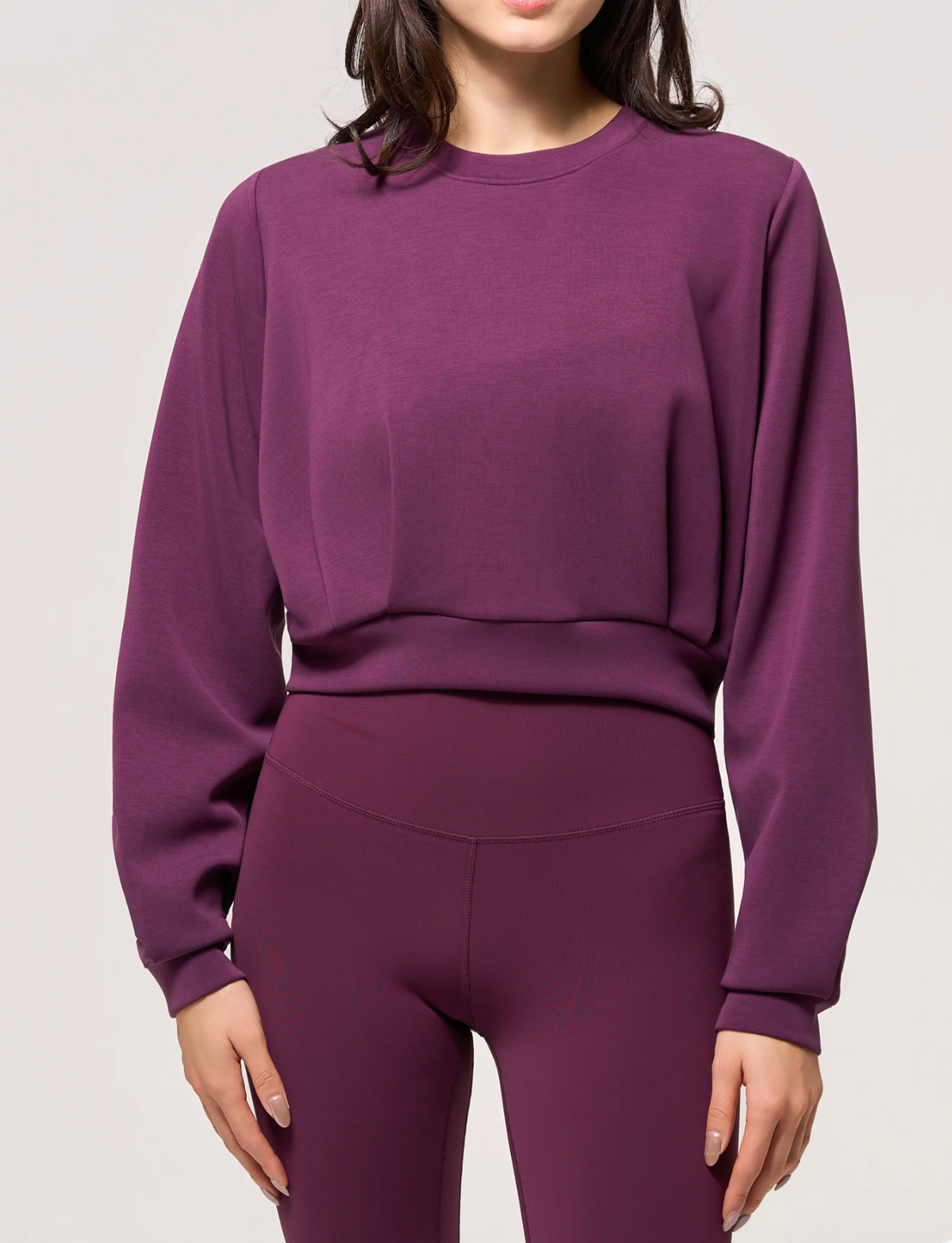 Dreamweave™ Pleated Crew Neck