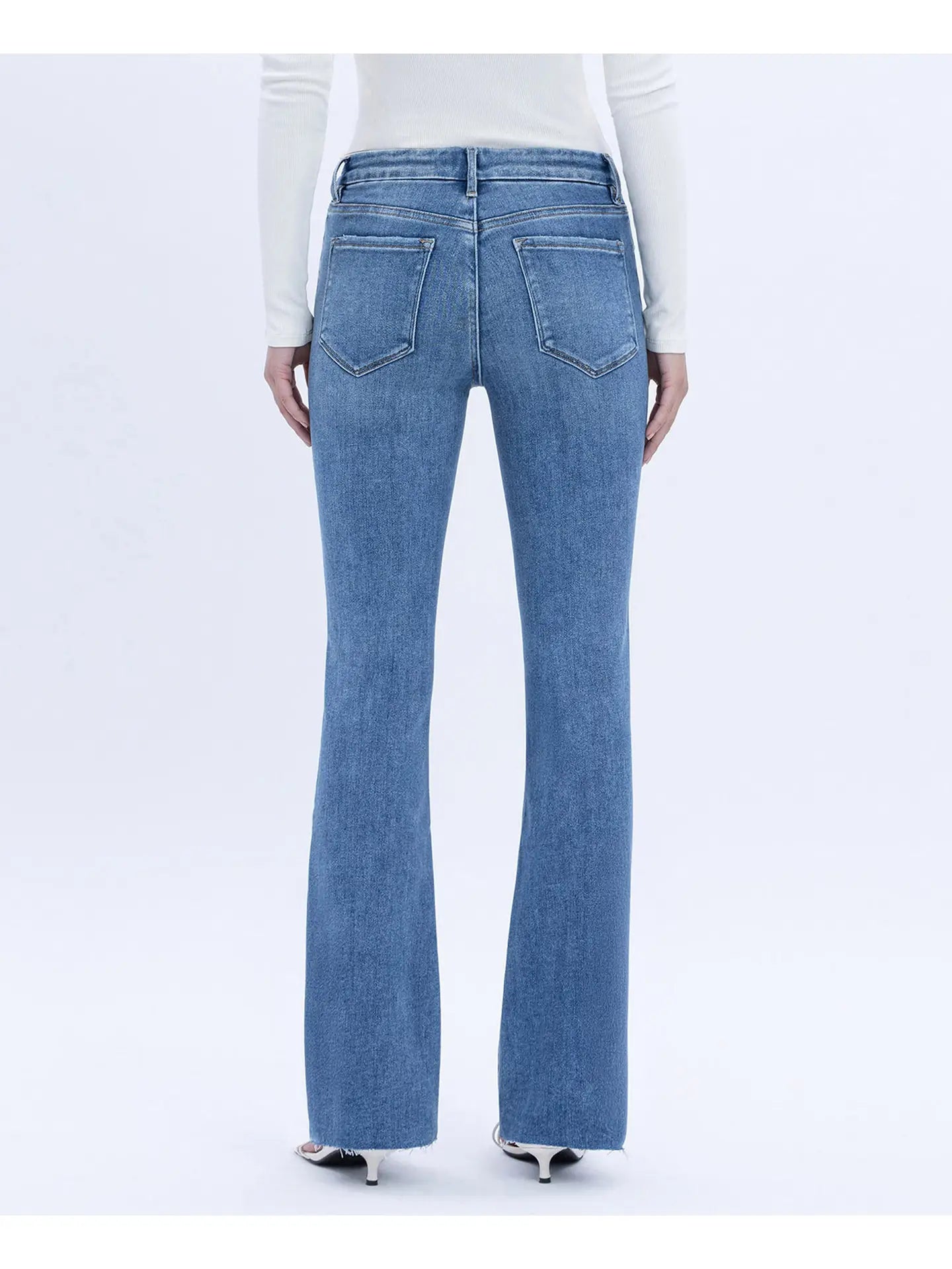 Miranda Mid Rise Bootcut Jeans (Flores Sea)
