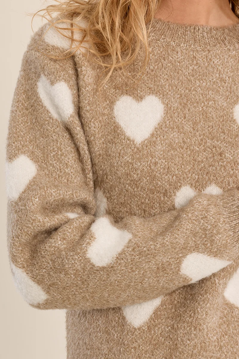 Heart Pattern Sweater