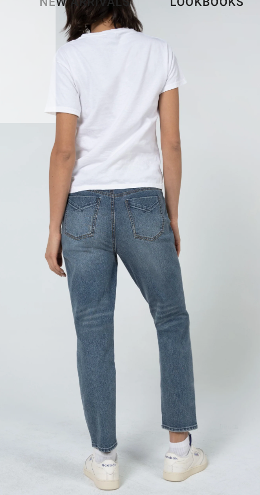 Debbie Step MomHigh Waist Slim Fit - Express