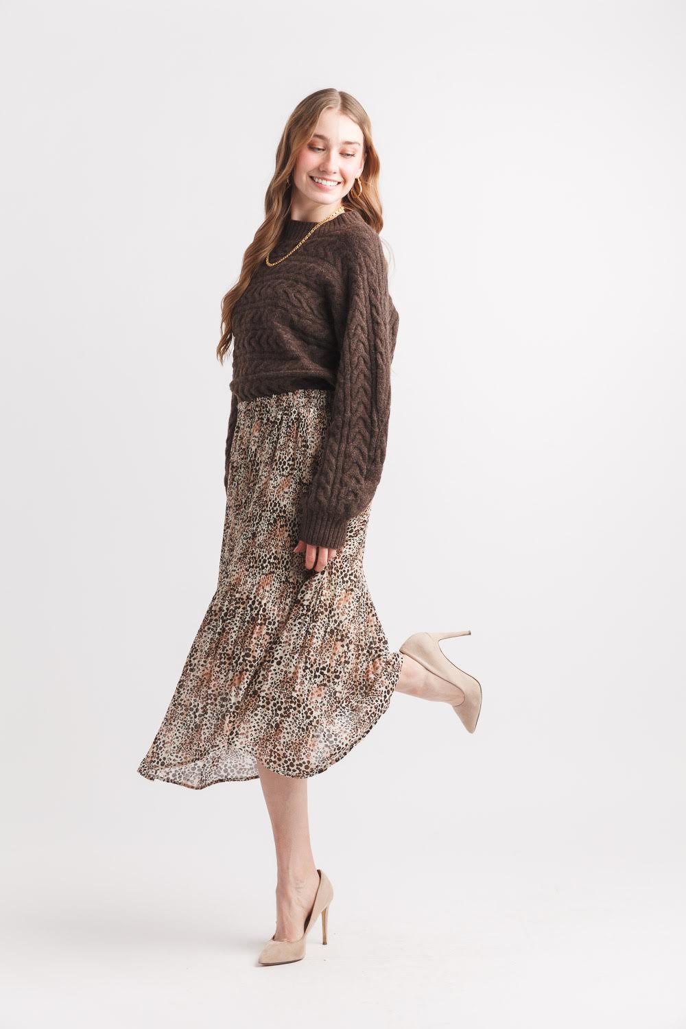 Cable Knit Pullover Sweater