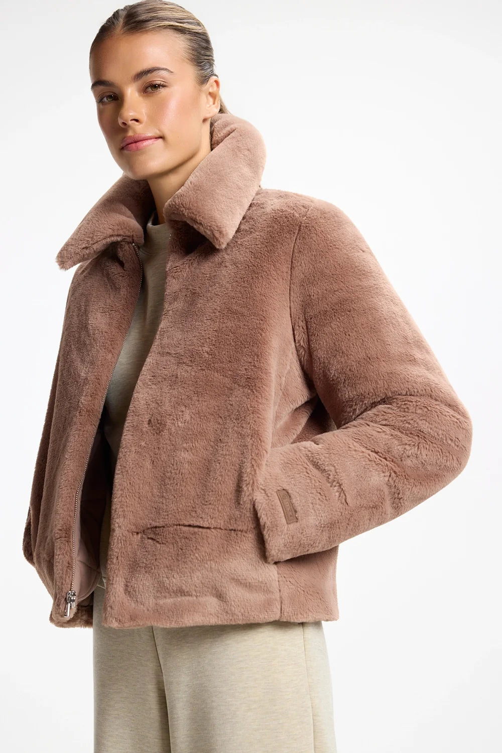 Plush Cropped Jacket