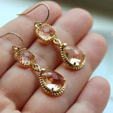Two Tier Teardrop Earrings