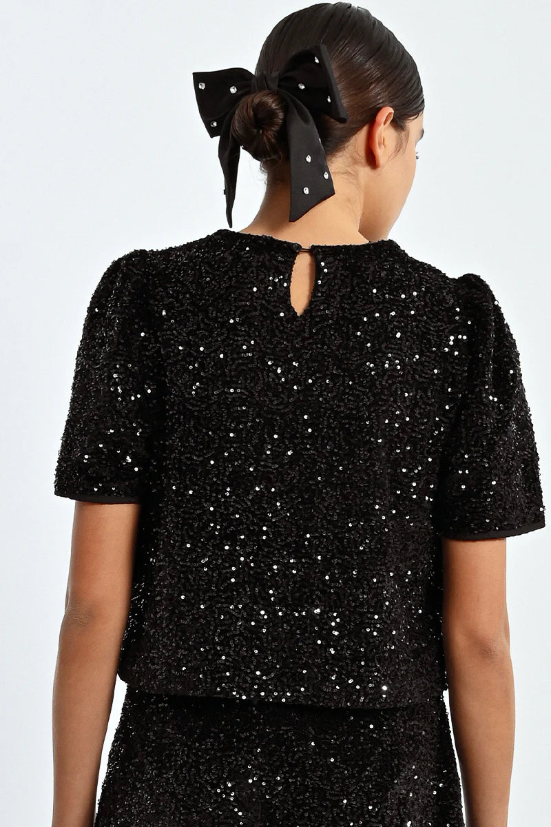 Sequin Top (Black)