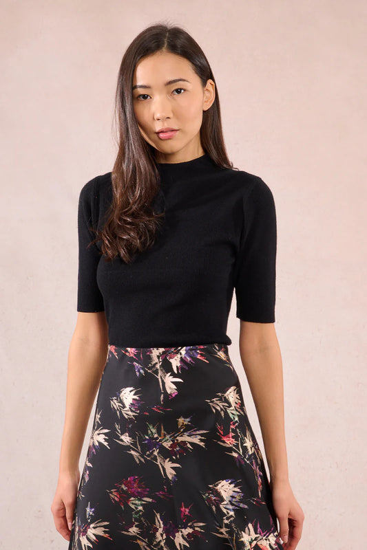Ladies Short Sleeve Knitted Sweater