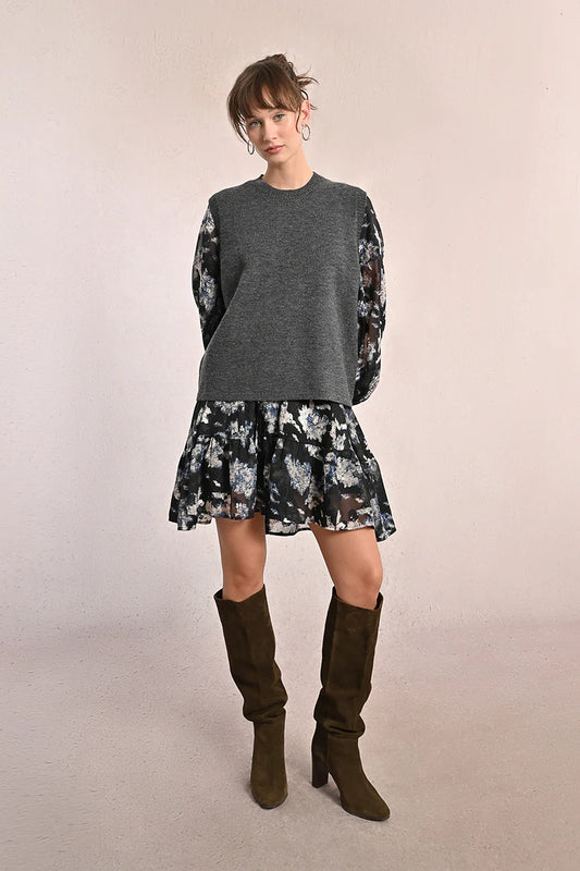 Sleeveless Sweater (Grey)