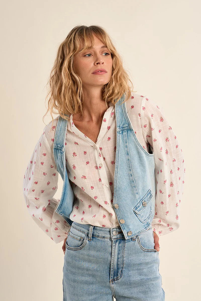 LADIES WOVEN WAISTCOAT