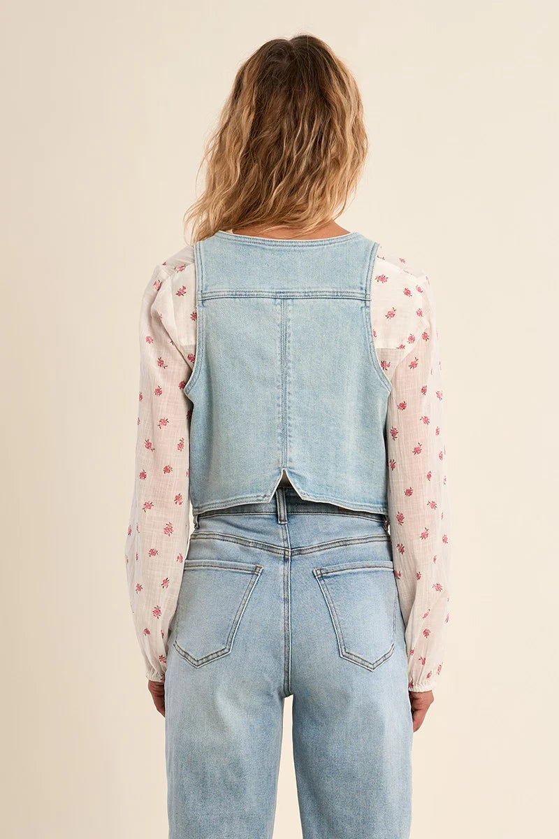 LADIES WOVEN WAISTCOAT