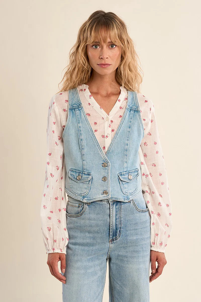 LADIES WOVEN WAISTCOAT