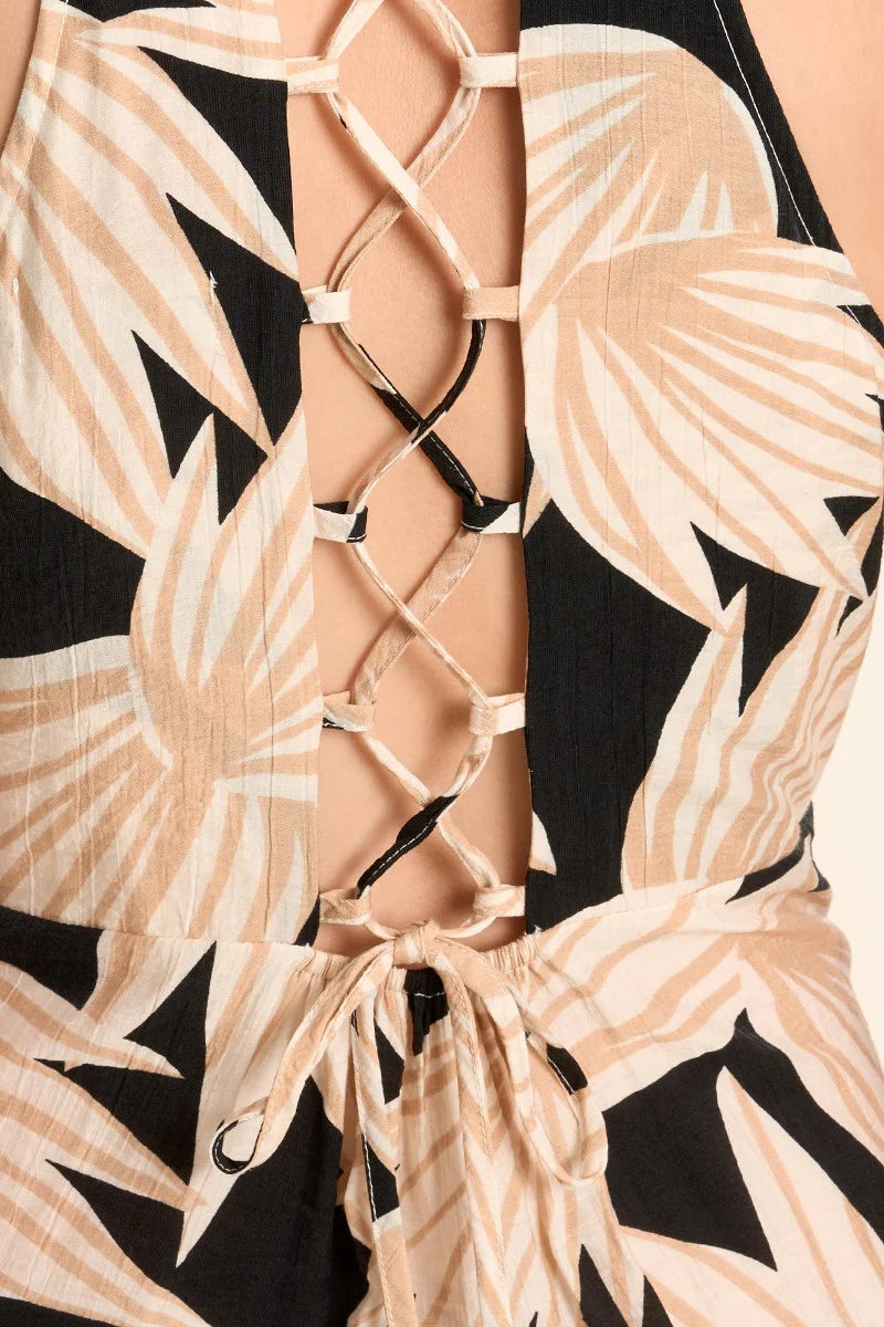 Maxi dress, with floral print