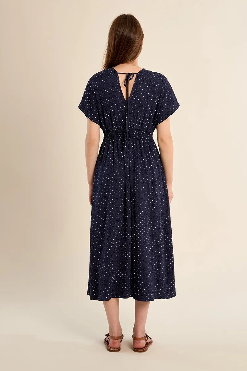 Long polka dot dress