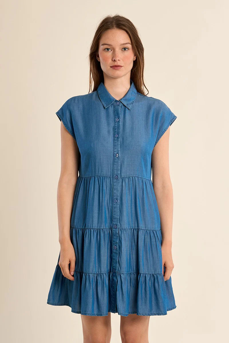 Short lyocell dress