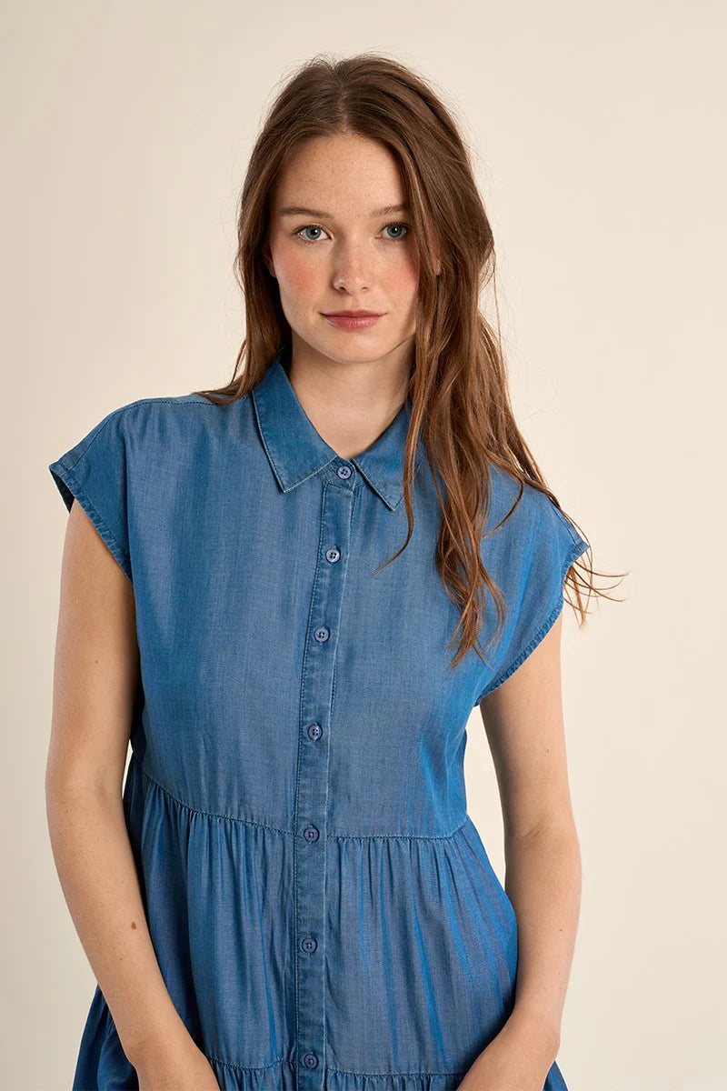 Short lyocell dress