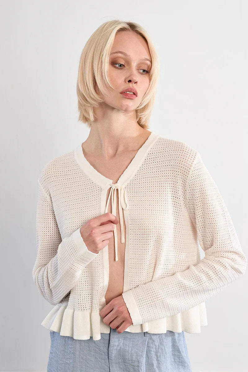 Open knit top