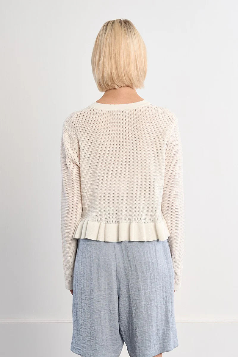 Open knit top