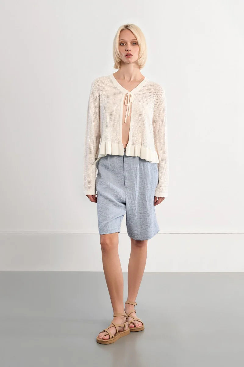 Open knit top