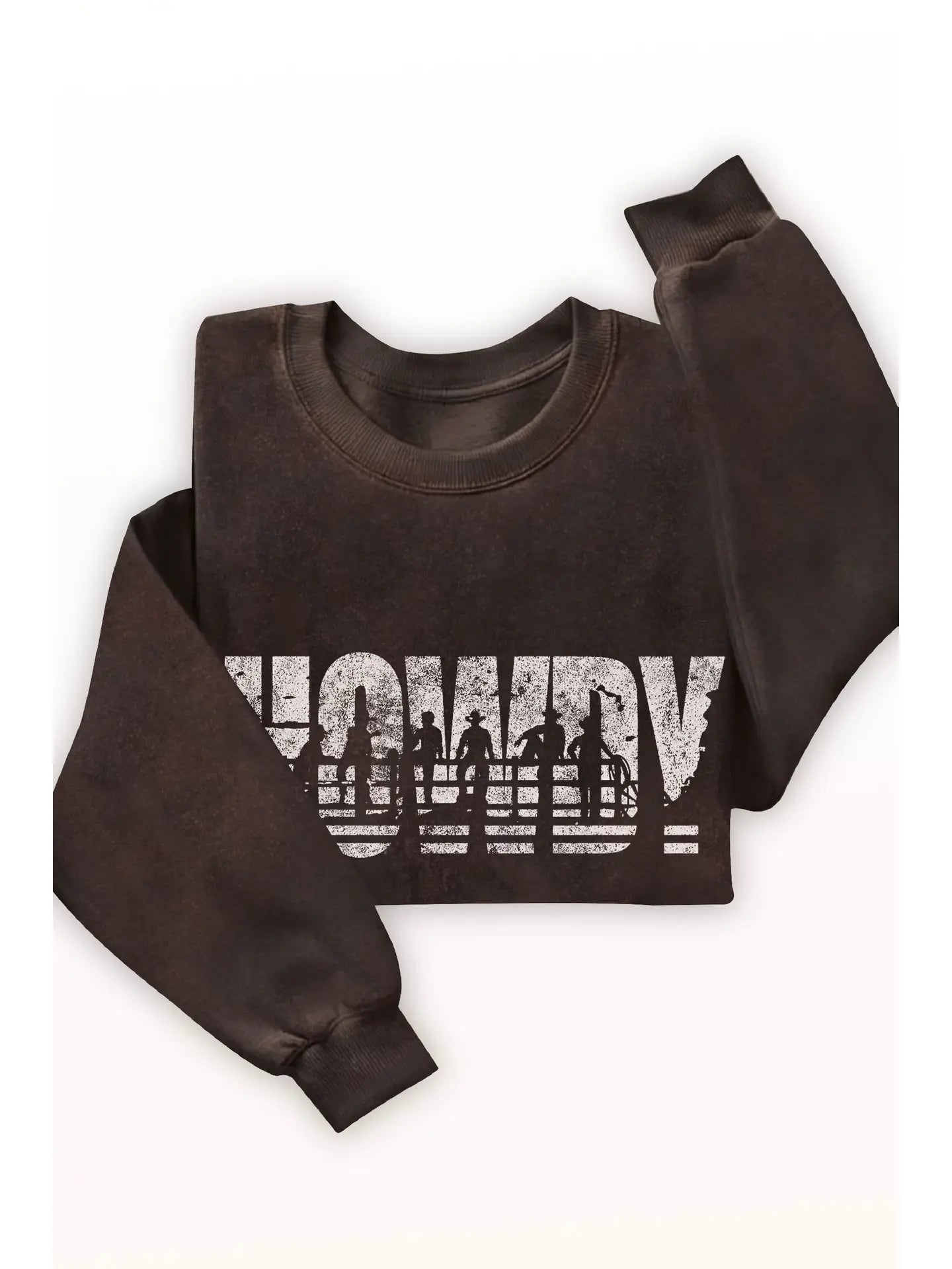 HOWDY MINERAL GRAPHIC TERRY SWEATSHIRT (Brown)
